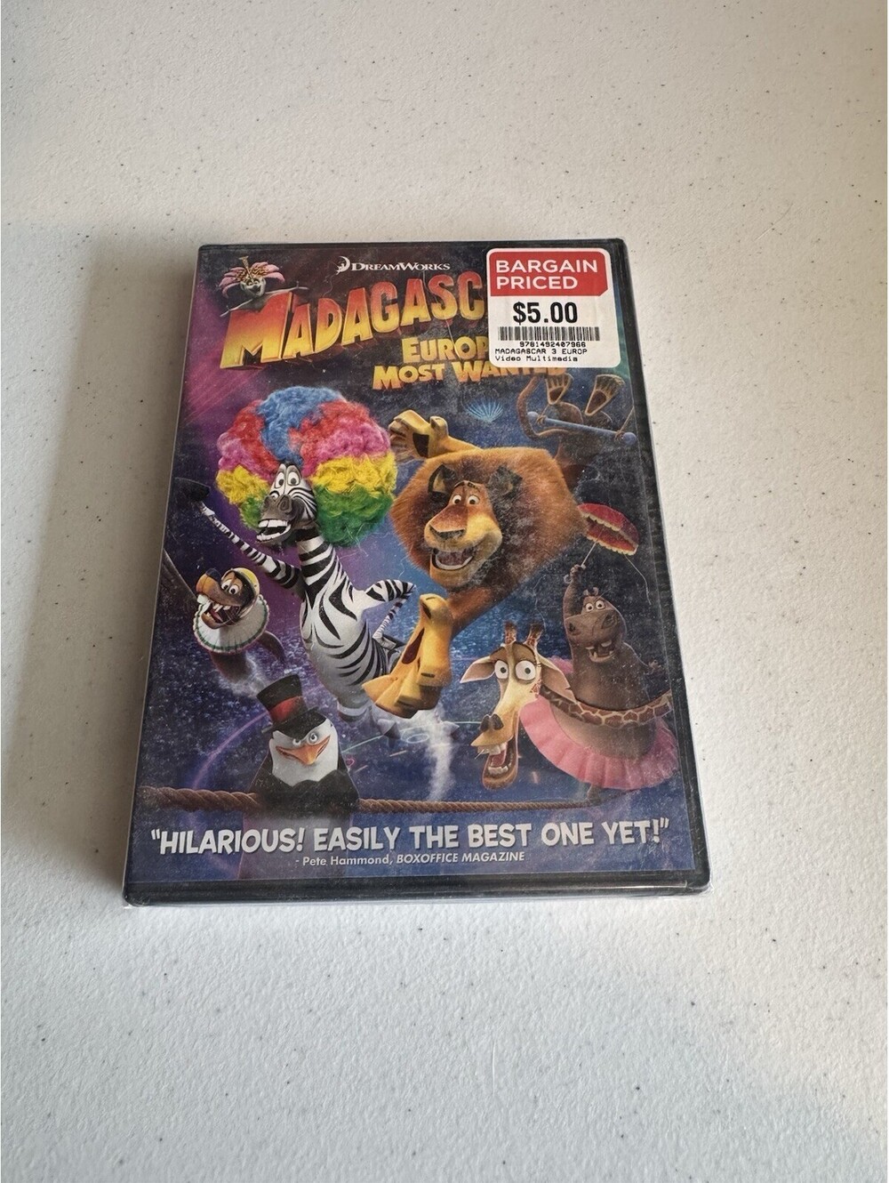 Madagascar 3: Europe's Most Wanted (DVD 2012) Ben Stiller Jada Pinkett Smith NEW